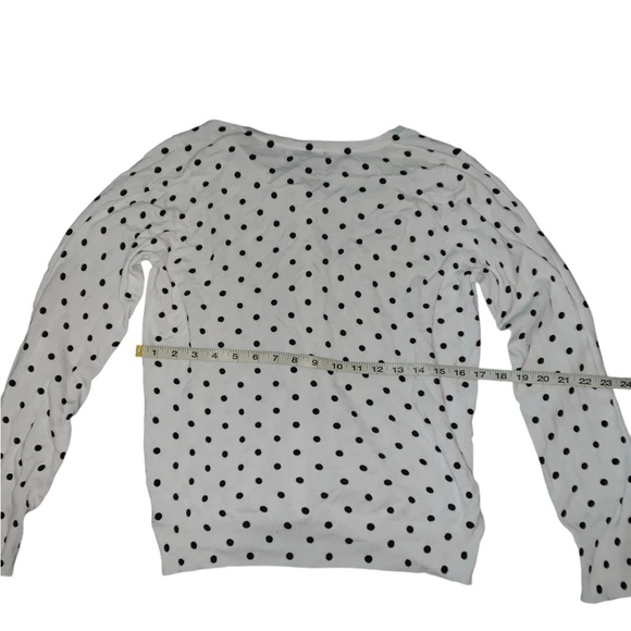 George white and black polka dot button up - Picture 2 of 3